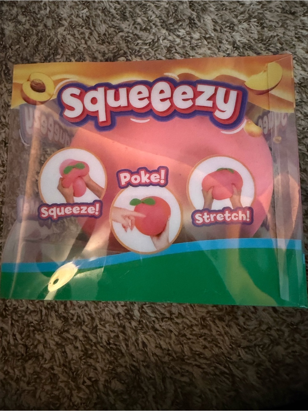 Squeeezy Peach Toy